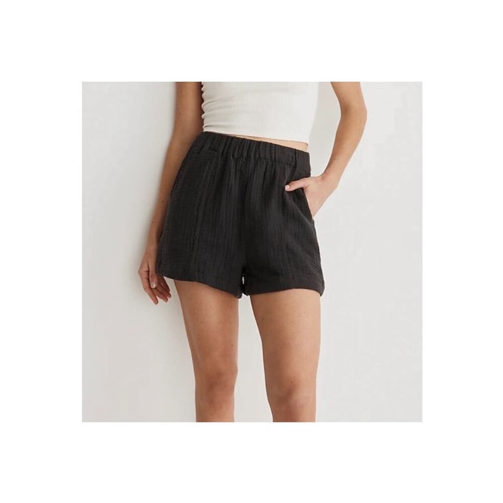 Madewell shorts black  spun easy pull on size xs